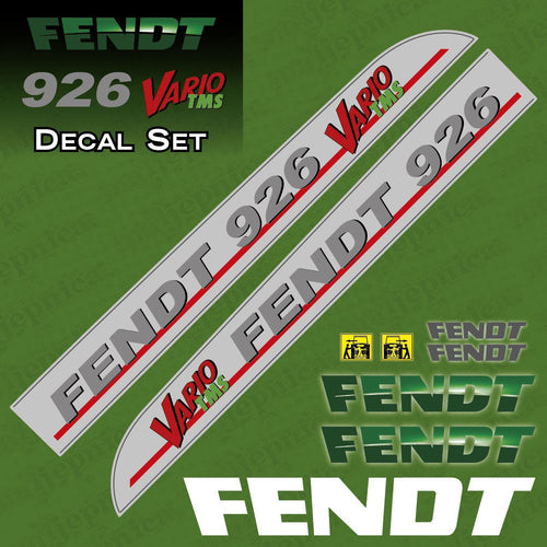 Fendt 926 Vario TMS Aftermarket Replacement Tractor Decal Sticker Set