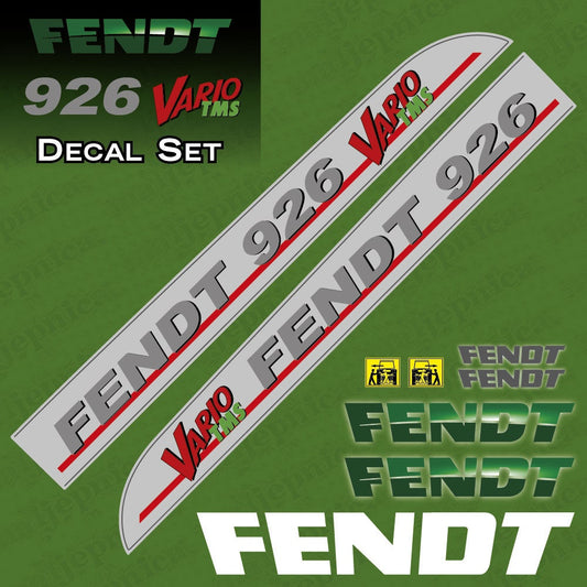 Fendt 926 Vario TMS Aftermarket Replacement Tractor Decal Sticker Set