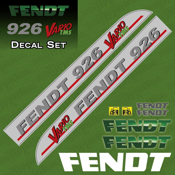 Fendt 926 Vario TMS Aftermarket Replacement Tractor Decal Sticker Set