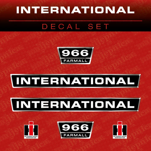 International 966 Farmall Aftermarket Replacement Tractor Decal (Sticker) Set