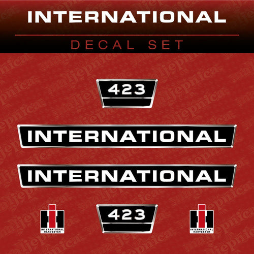 International 423 Aftermarket Replacement Tractor Decal (Sticker) Set