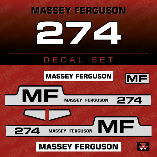 Massey Ferguson 274 Aftermarket Replacement Tractor Decal (Sticker) Set