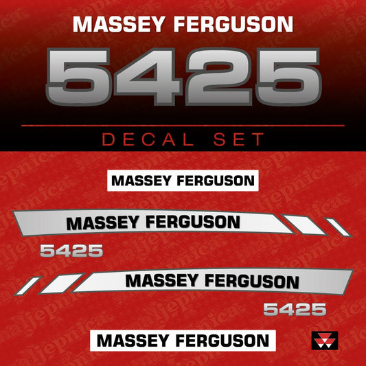 Massey Ferguson 5425 (2006) Aftermarket Replacement Tractor Decal (Sticker) Set
