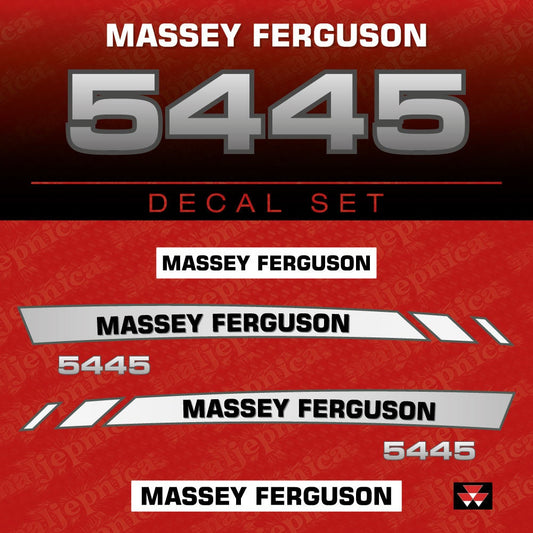 Massey Ferguson 5445 (2006) Aftermarket Replacement Tractor Decal (Sticker) Set