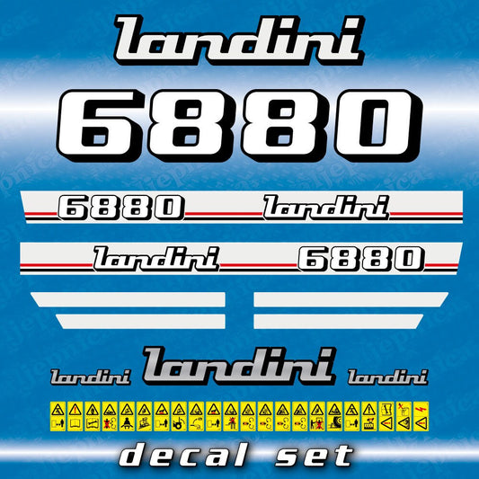 Landini 6880 Aftermarket Replacement Tractor Decal (Sticker) Set