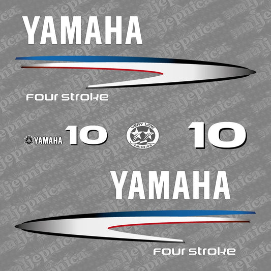 Yamaha 10 (2002-2006) Outboard Decal Sticker Set
