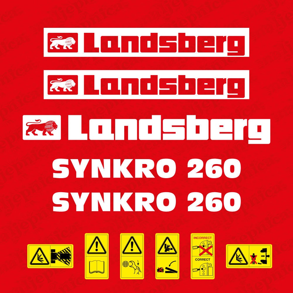 Landsberg Synkro 260 Aftermarket Replacement Decal / Sticker Set