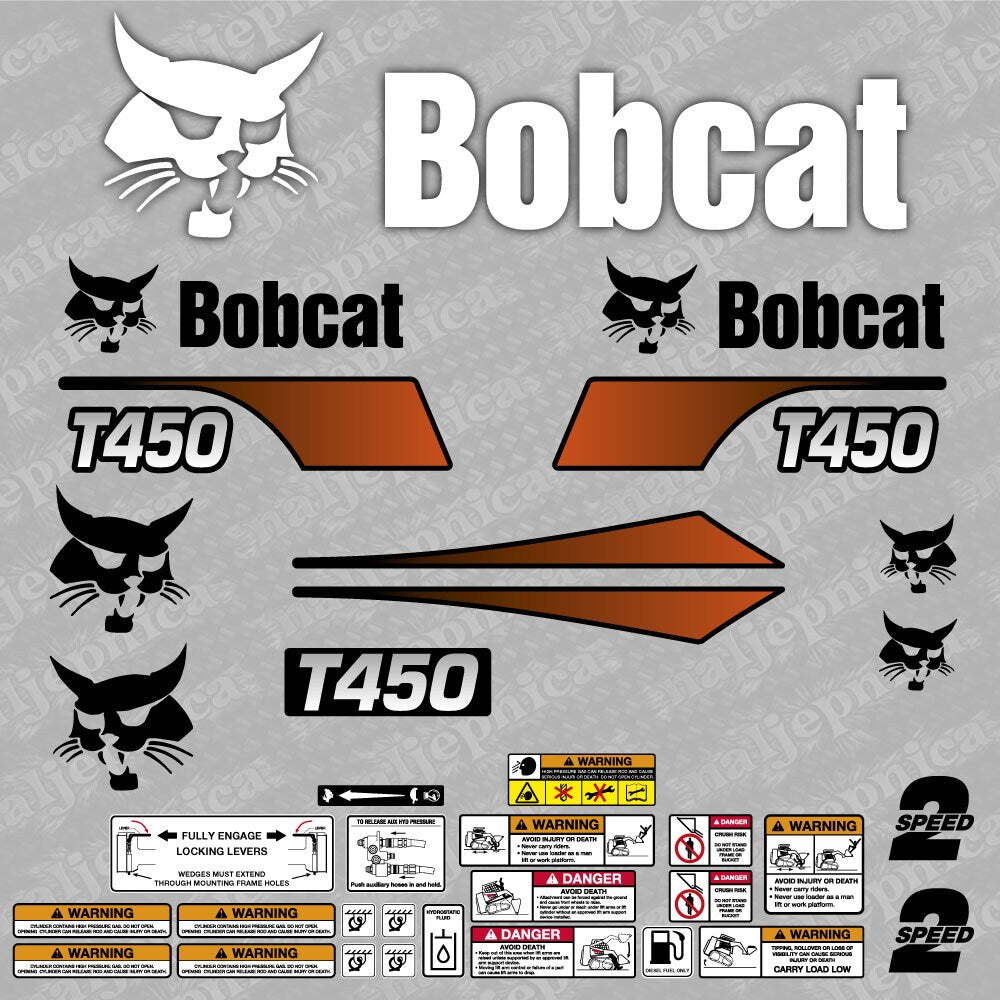 Psf Sticker Bobcat T450 Loader Aftermarket Decal Aufkleber Adesivo Sticker Replace ...