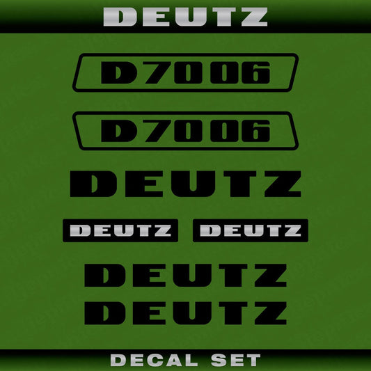 Deutz D 70 06 (1974) Aftermarket Replacement Tractor Decal (Sticker) Set