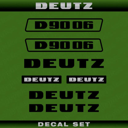 Deutz D 90 06 (1974) Aftermarket Replacement Tractor Decal (Sticker) Set