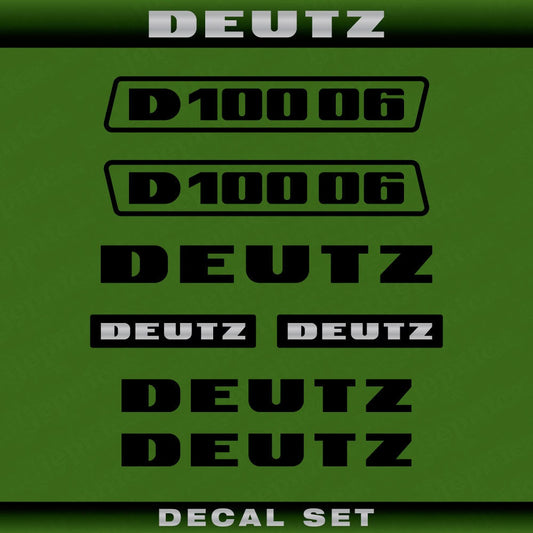 Deutz D 100 06 (1974) Aftermarket Replacement Tractor Decal (Sticker) Set