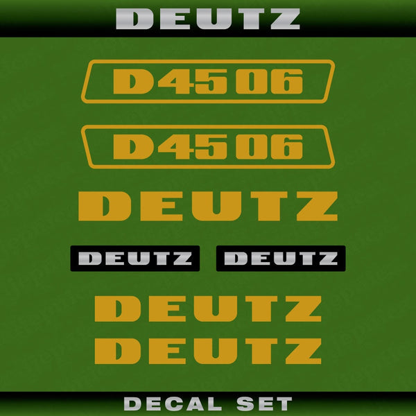Deutz D 45 06 G (1974) Aftermarket Replacement Tractor Decal (Sticker) Set