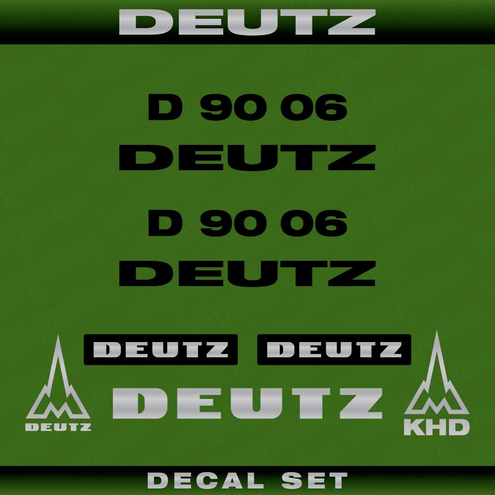 Deutz D 90 06 Aftermarket Replacement Tractor Decal (Sticker) Set
