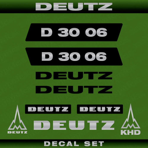 Deutz D 30 06 N Aftermarket Replacement Tractor Decal (Sticker) Set