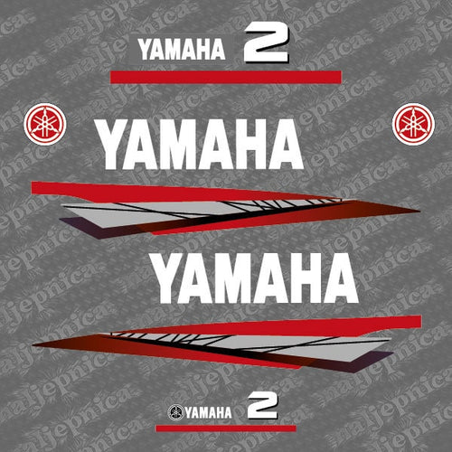 Yamaha 2 (1998-2001) Outboard Decal Sticker Set