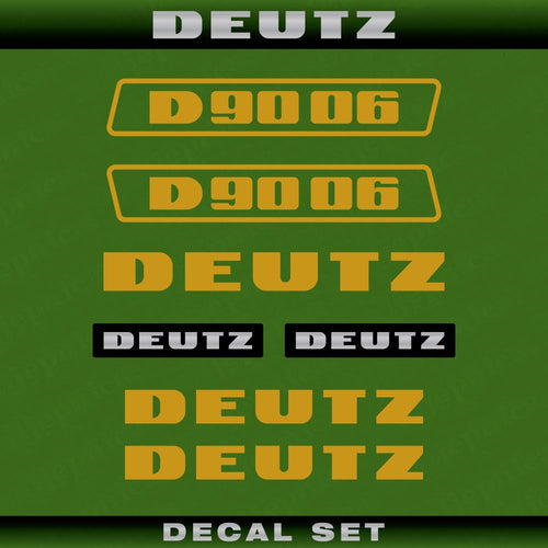 Deutz D 90 06 G (1974) Aftermarket Replacement Tractor Decal (Sticker) Set