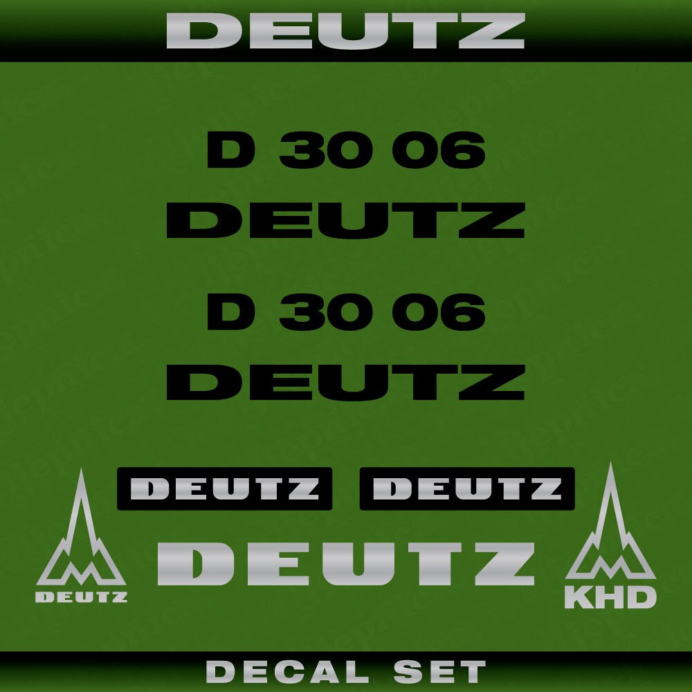 Deutz D 30 06 Aftermarket Replacement Tractor Decal (Sticker) Set
