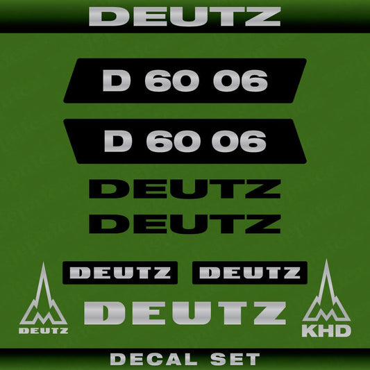 Deutz D 60 06 N Aftermarket Replacement Tractor Decal (Sticker) Set