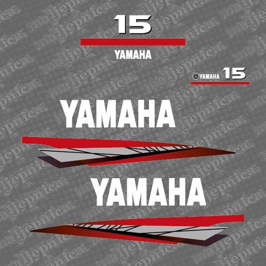 Yamaha 15 (1998-2001) Outboard Decal Sticker Set