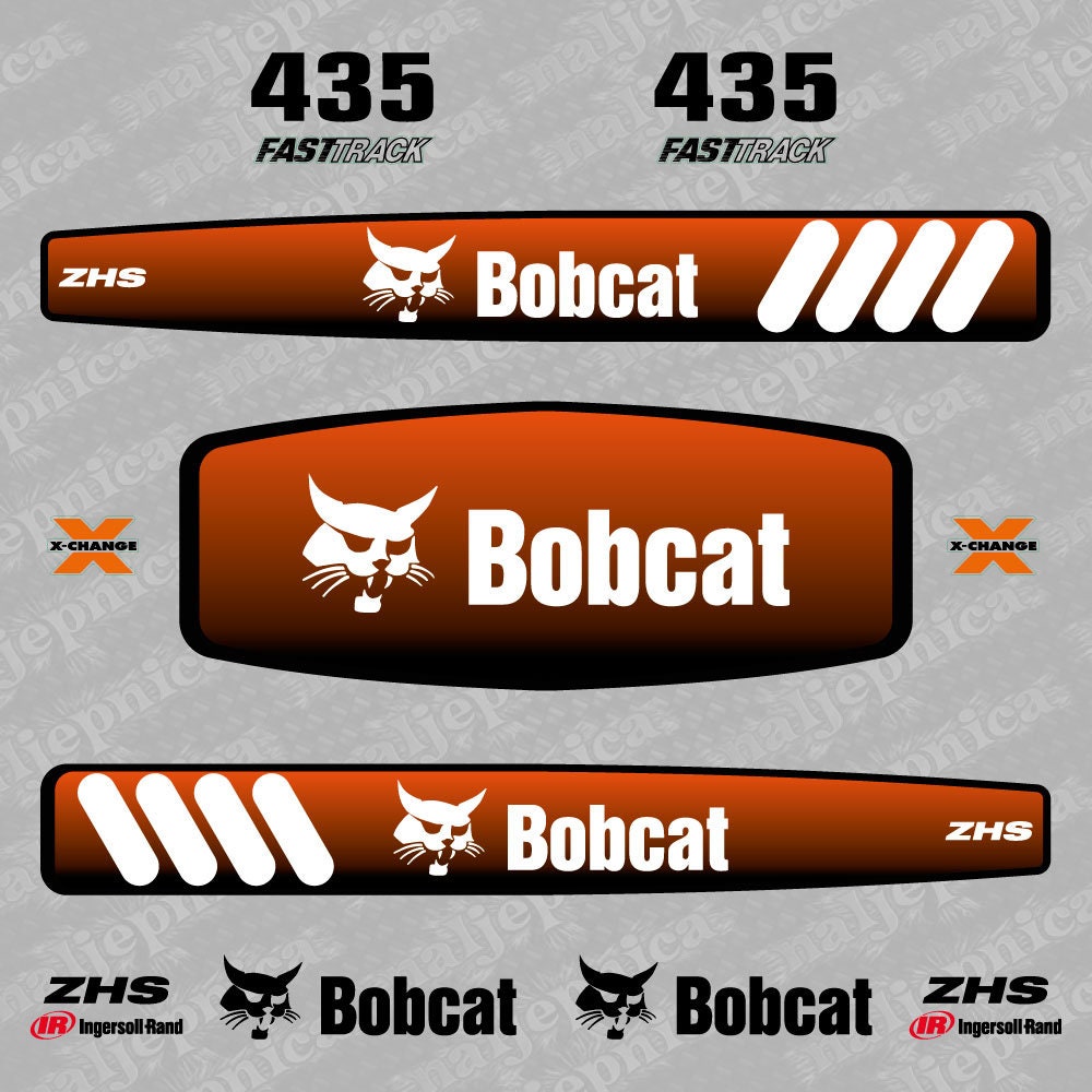 Bobcat E26 Decal Sticker Kit Aftermarket Repro Decals for E26, UV Bobcat E26 Decal Sticker Kit Aftermarket Repro Decals for E26, UV