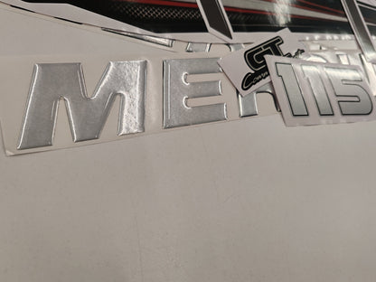 Mercury 115 Four Stroke 2013+ RED aftermarket replacement outboard decal / sticker set / Mercury with 3D letters