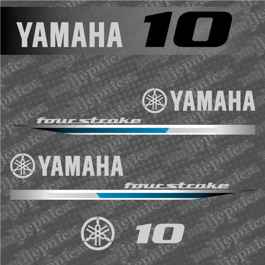 Yamaha 10 (2013) Outboard Decal Sticker Set