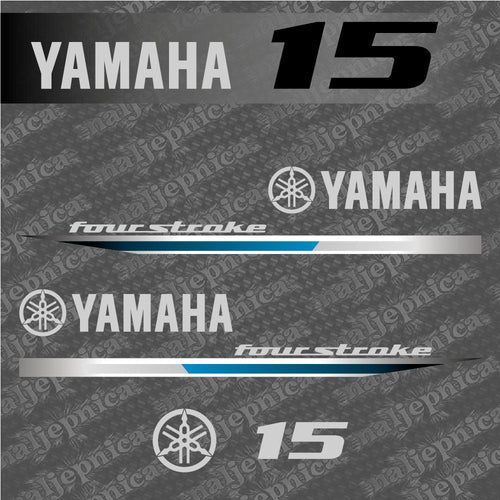 Yamaha 15 (2013) Outboard Decal Sticker Set