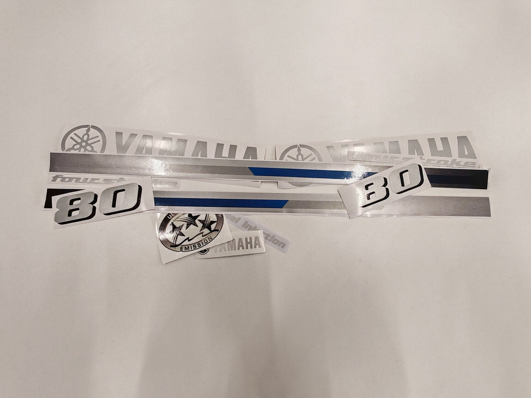Yamaha 80 Four Stroke (2013) Outboard Decal Sticker Set