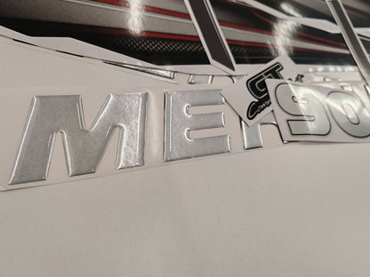 Mercury 90 Four Stroke 2013+ RED aftermarket replacement outboard decal / sticker set / Mercury with 3D letters
