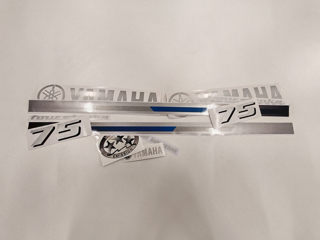 Yamaha 75 Four Stroke (2013) Outboard Decal Sticker Set