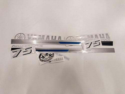 Yamaha 75 Four Stroke (2013) Outboard Decal Sticker Set