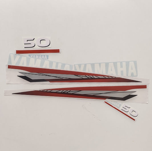 Yamaha 50 (1998-2001) Aftermarket Replacement Outboard Decal Sticker Set