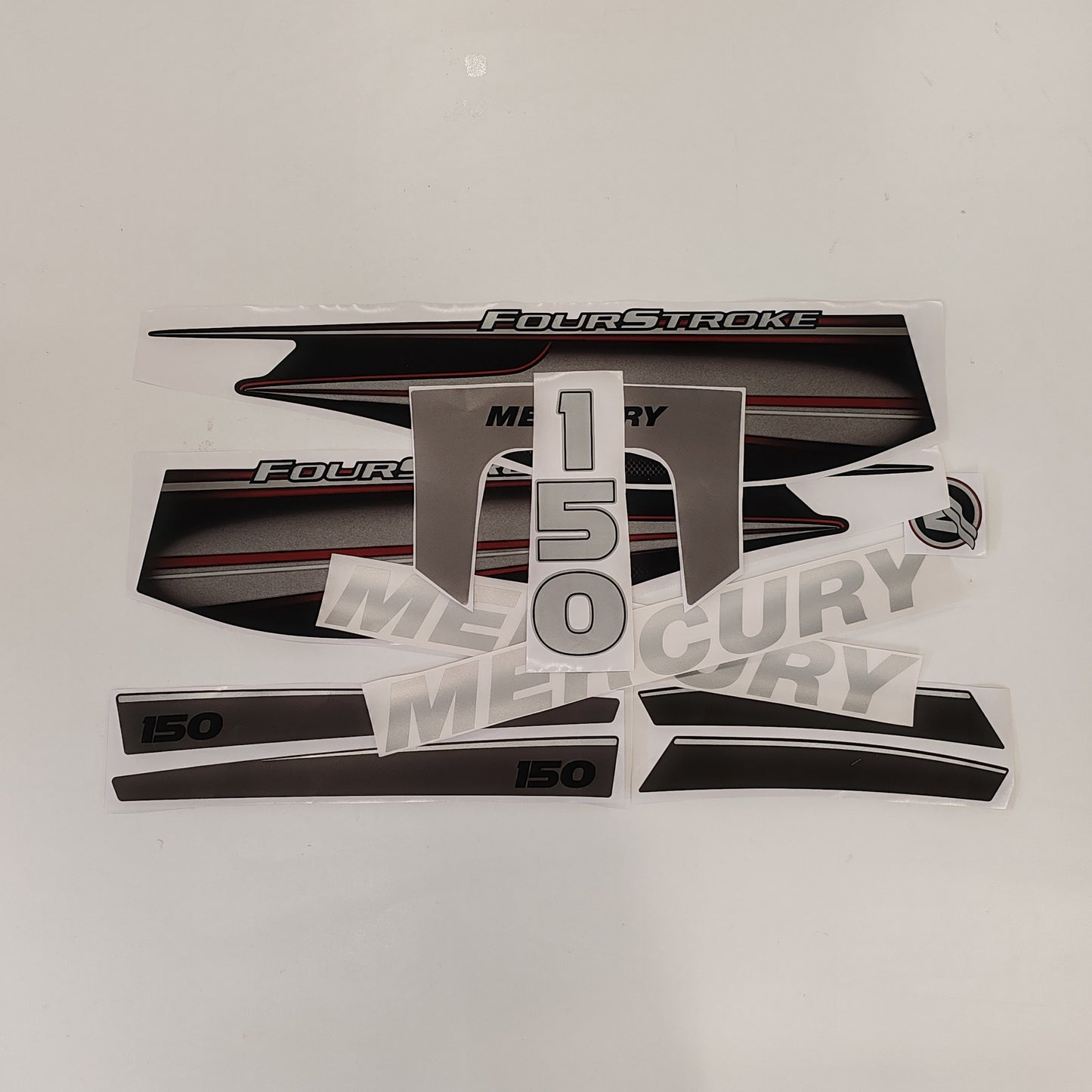 Mercury 150 Four Stroke 2013+ RED Aftermarket Replacement Outboard Decals / sticker set