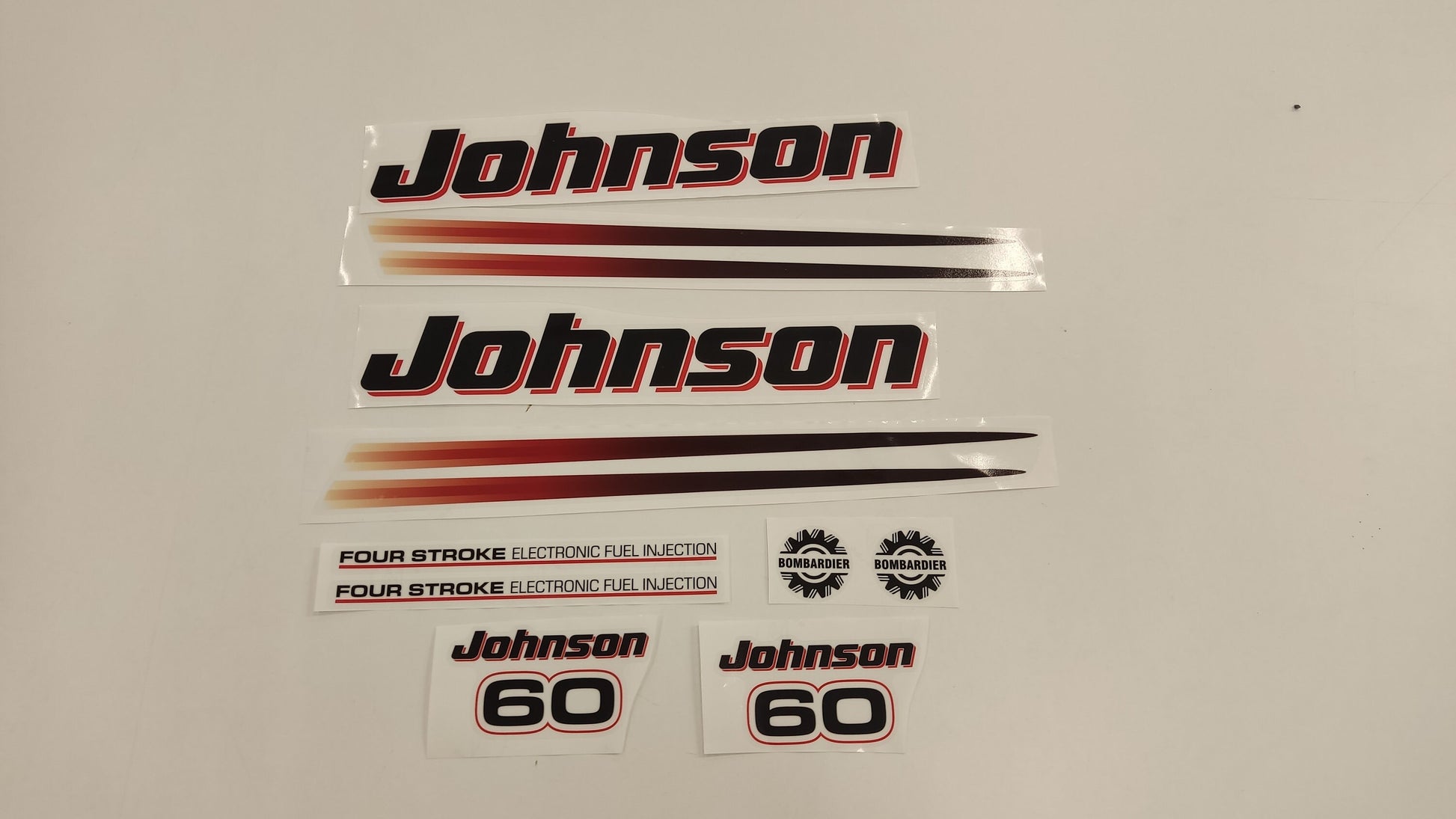 Johnson 60 Outboard (2002) Four Stroke Aftermarket Decal / aufkleber / adesivo / Sticker Set