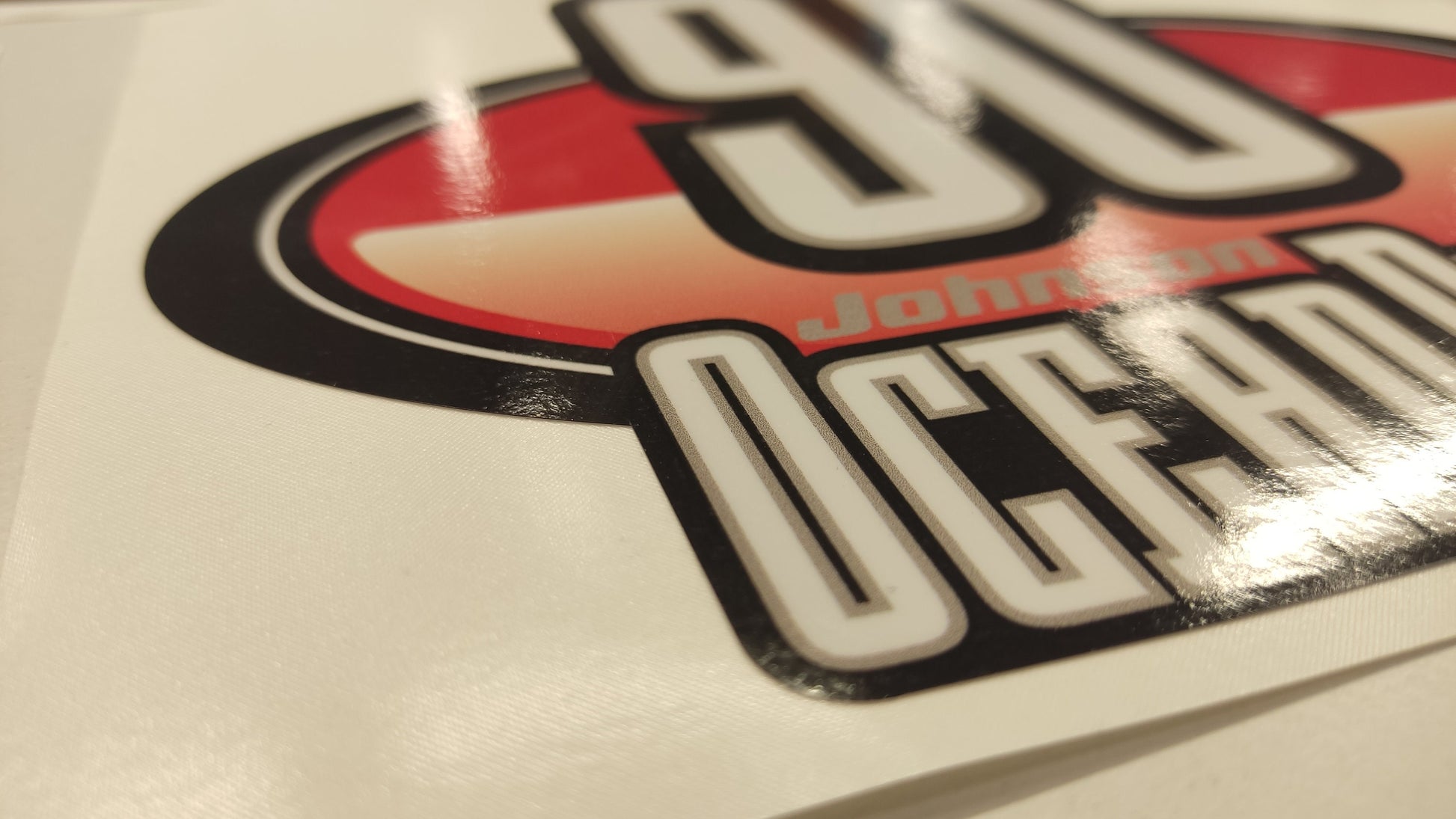 Johnson 90 Ocean Pro Outboard (1992 - 2000) Red Aftermarket Replacement Decal / aufkleber / adesivo / Sticker Set