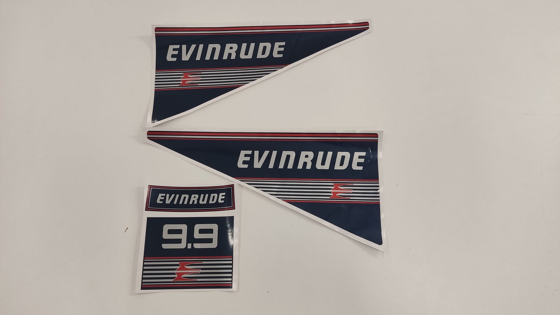 Evinrude 9.9 (1989-1991) aftermarket replacement decal / aufkleber / adesivo / sticker set