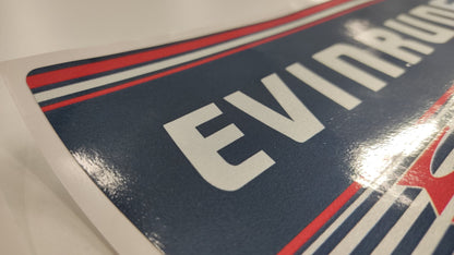 Evinrude 9.9 (1989-1991) aftermarket replacement decal / aufkleber / adesivo / sticker set