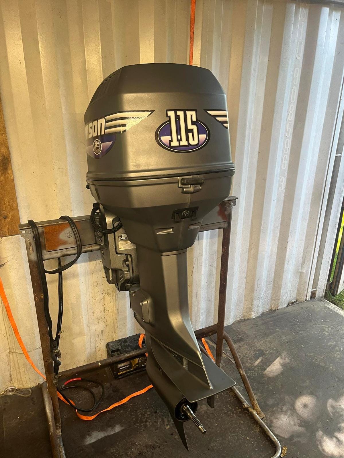 Johnson 115 Outboard (1992 - 2000) Blue Aftermarket Replacement Decal / aufkleber / adesivo / Sticker Set