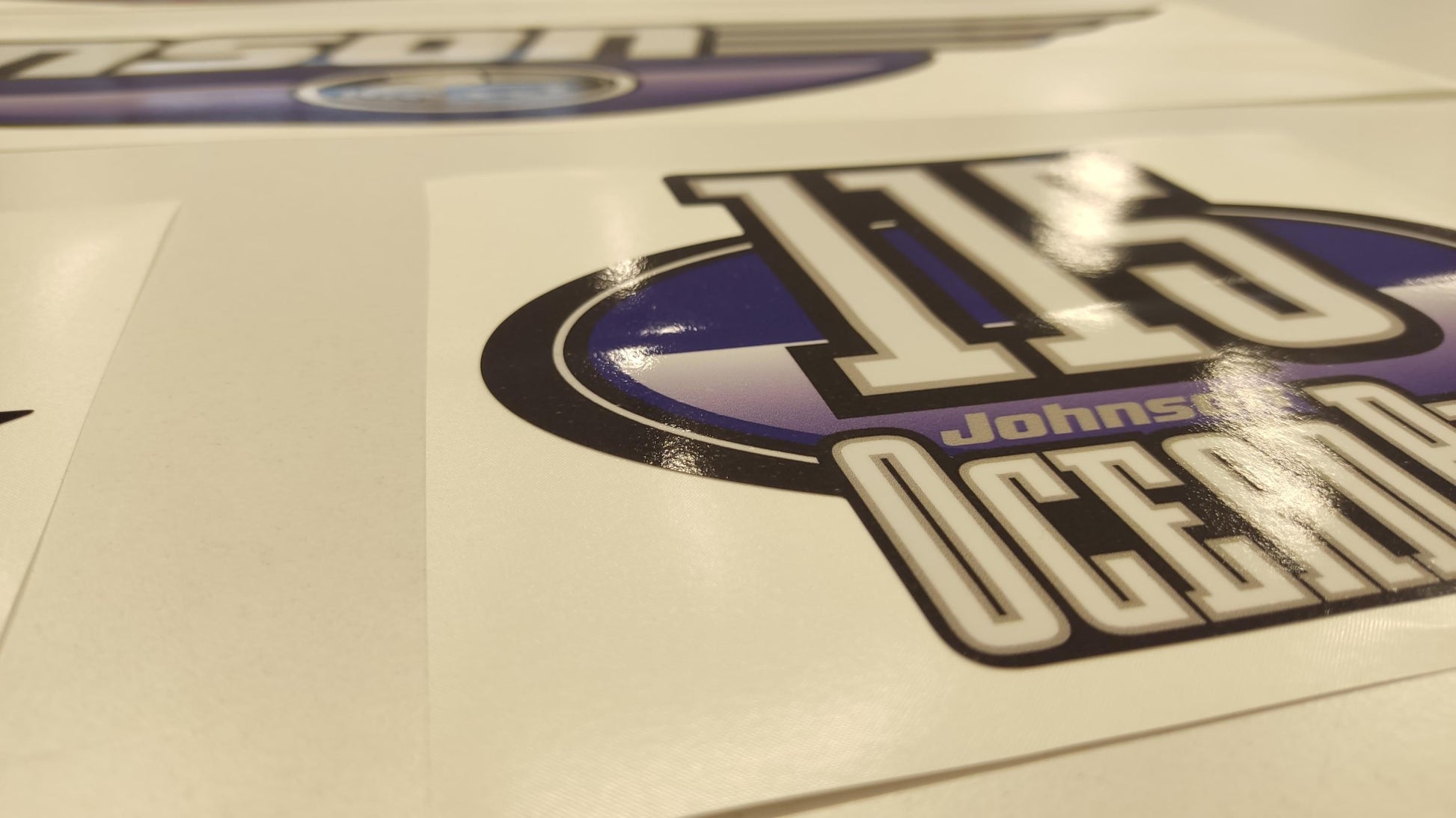 Johnson 115 Ocean Pro Outboard (1992 - 2000) Blue Aftermarket Replacement Decal / aufkleber / adesivo / Sticker Set