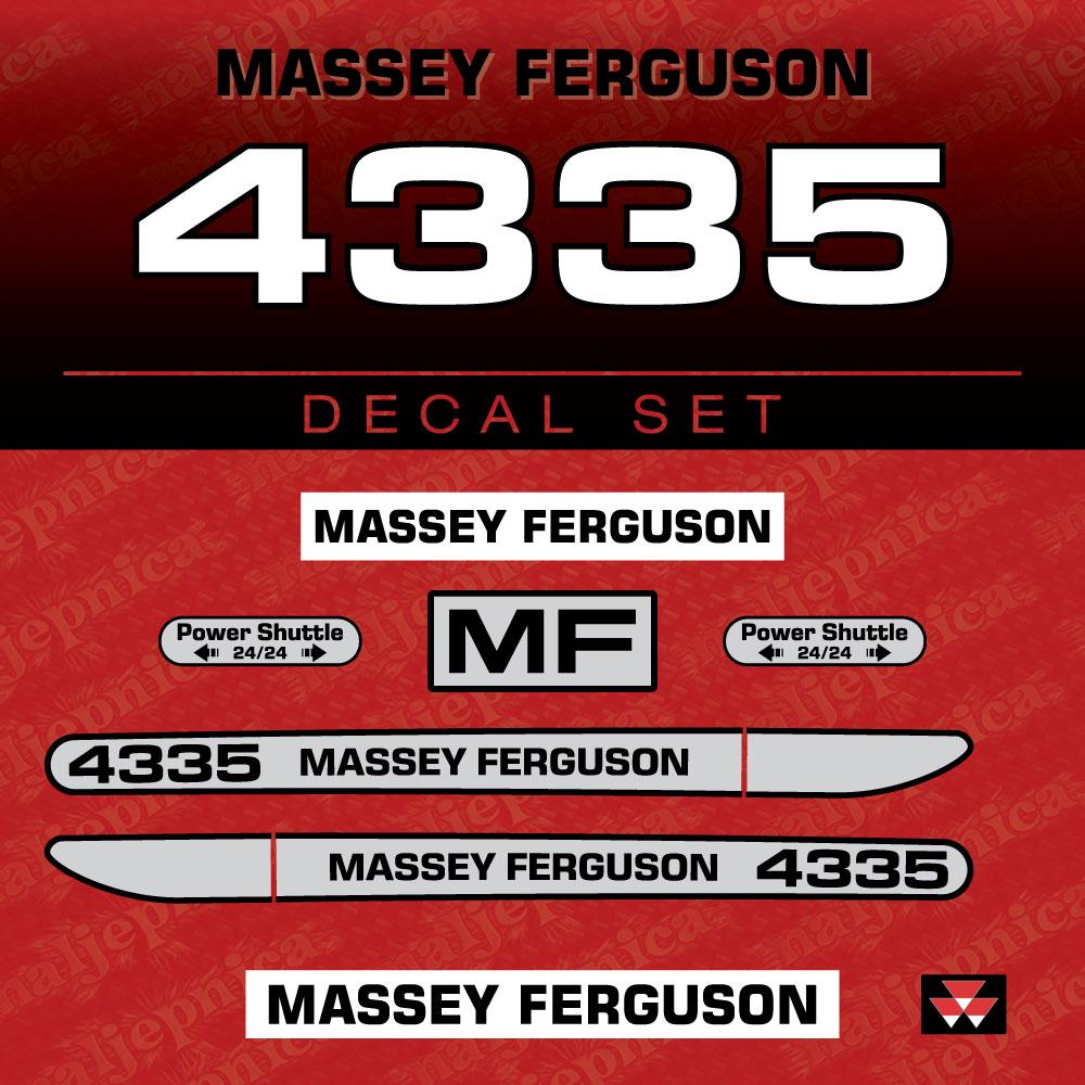 Massey Ferguson 4335 (2000) Aftermarket Replacement Tractor Decal (Sticker) Set