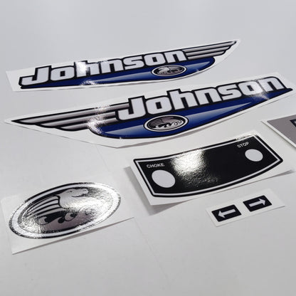 Johnson 40 Outboard (1992 - 2000) Blue Aftermarket Decal / aufkleber / adesivo / Sticker Set