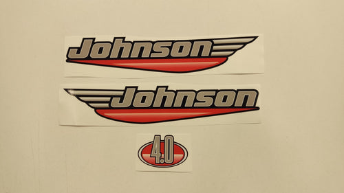 Johnson 4.0 Outboard (1992 - 2000) Aftermarket Decal / aufkleber / adesivo / Sticker Set
