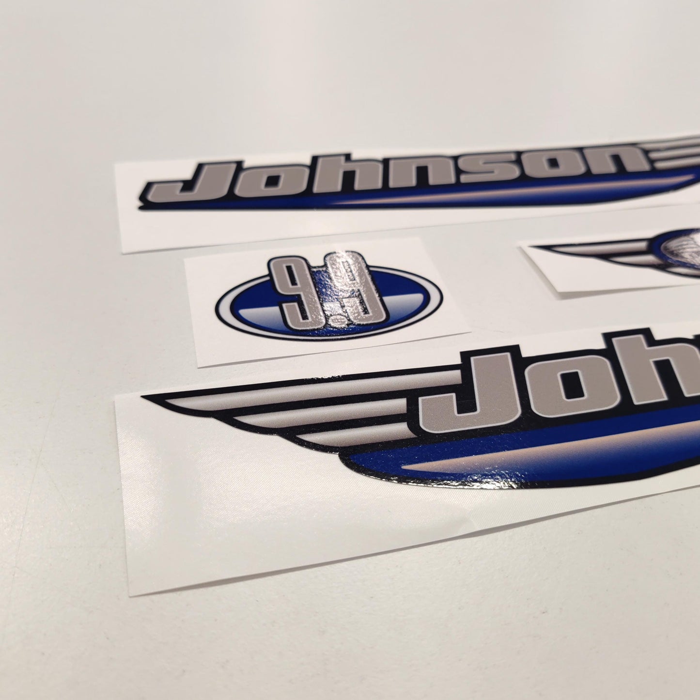 Johnson 9.9 Outboard (1992 - 2000) Blue Aftermarket Decal / aufkleber / adesivo / Sticker Set