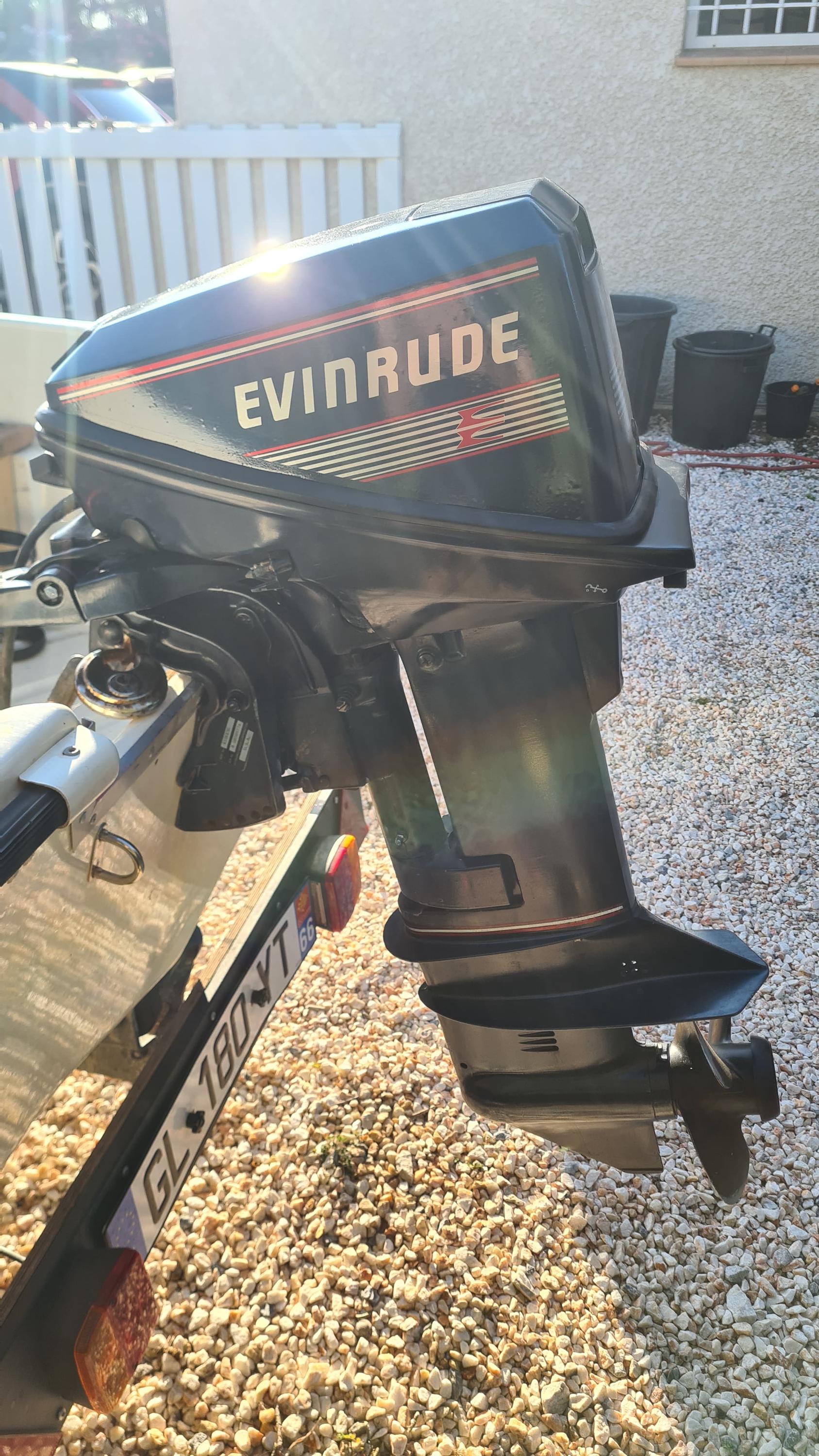 Evinrude 15 (1989-1991) aftermarket replacement decal / aufkleber / adesivo / sticker set