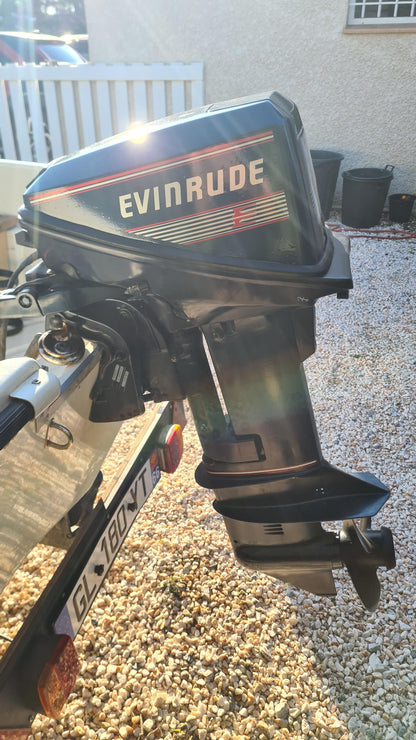 Evinrude 15 (1989-1991) aftermarket replacement decal / aufkleber / adesivo / sticker set