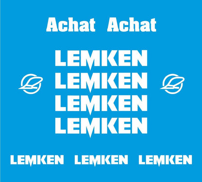 Lemken Achat Plow Pflug Aftermarket Replacement decals / aufkleber / adesivo / sticker set