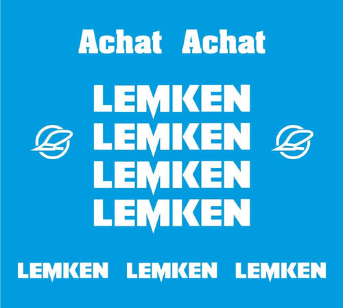 Lemken Achat Plow Pflug Aftermarket Replacement decals / aufkleber / adesivo / sticker set