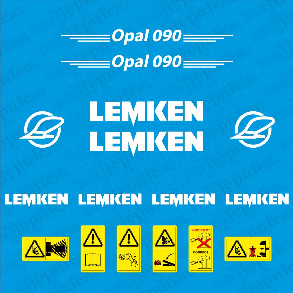 Lemken Opal 090 Plow Pflug (N) Aftermarket Replacement decals / aufkleber / adesivo / sticker set
