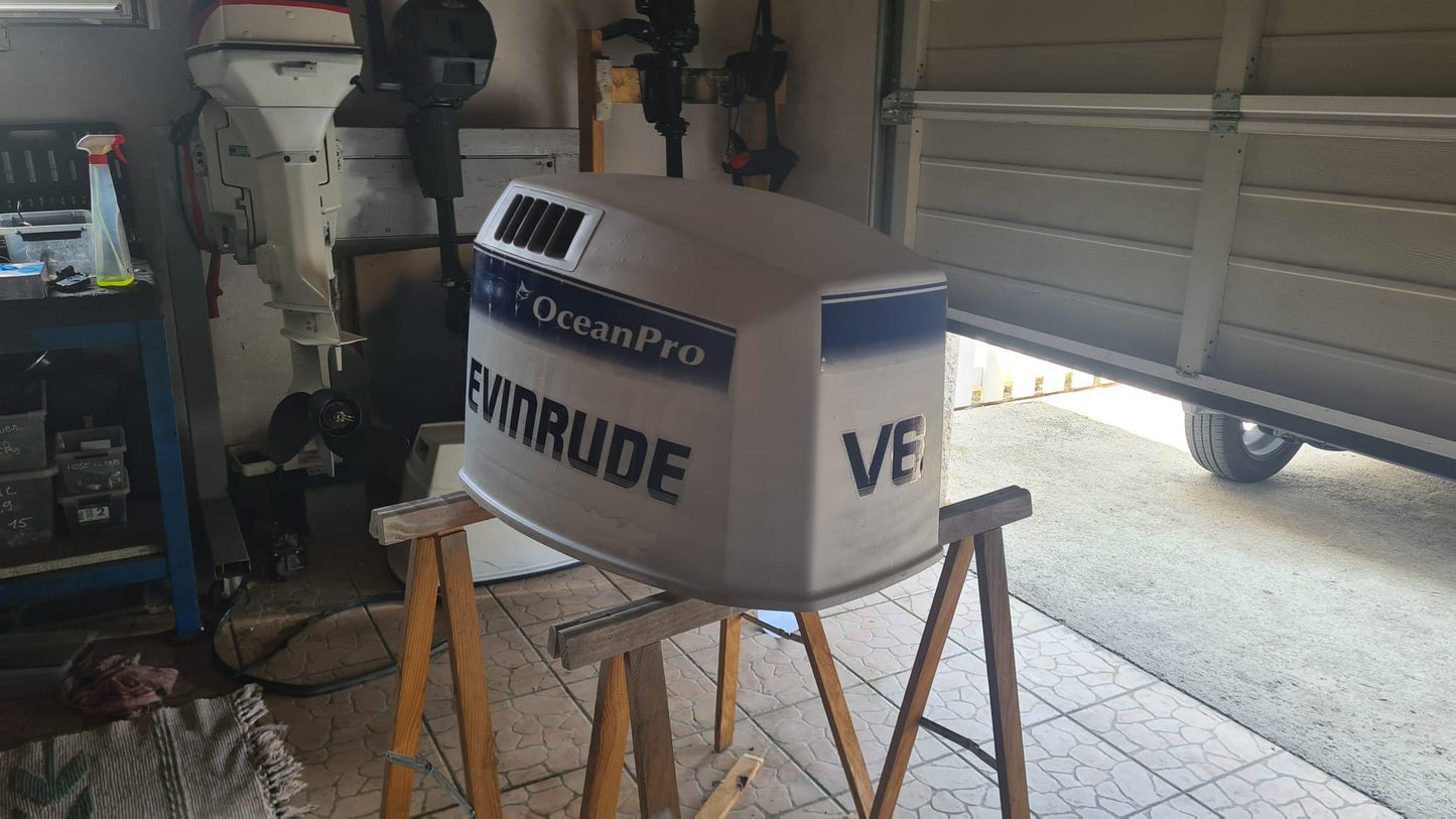 Evinrude 150 V6 Ocean Pro (1998) Aftermarket Replacement Decals / aufkleber / adesivo / sticker set