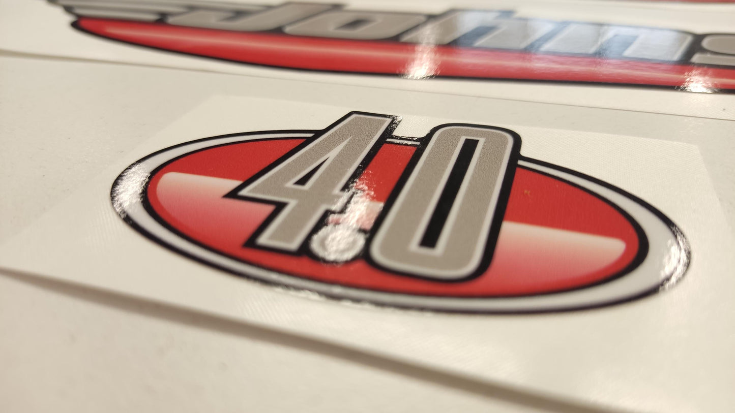 Johnson 4.0 Outboard (1992 - 2000) Aftermarket Decal / aufkleber / adesivo / Sticker Set